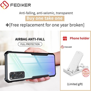 FEDIKER เคสโทรศัพท์กันกระแทกสําหรับ Redmi Note 11 Note 11S 4G Note 11 Pro 4G 5G เคส Case เคสโทรศัพท์ Clear Back Anti-Knock【Beetle Series】Hard Back Shockproof Slim Thin เคสมือถือ Cover