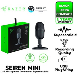 COINSคืน15%⚡FB9JMZV6⚡ RAZER SEIREN MINI BLACK ULTRA-COMPACT STREAMING MICROPHONE รับประกัน 1ปี