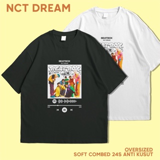 เสื้อยืด ผ้าฝ้าย แขนสั้น พิมพ์ลาย kpop Spotify NCT DREAM Beatbox Combed 24s พรีเมี่ยม โอเวอร์ไซซ์ สําหรับทุกเพศ_07