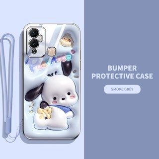 เคสป้องกันกล้อง ชุบไฟฟ้า ทรงสี่เหลี่ยม ลายสัตว์ และพืช 3D สามมิติ หรูหรา สําหรับ Infinix Hot 12 Play X6817 X6816C X6816