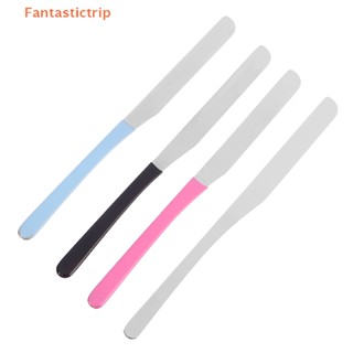 Fantastictrip ไม้พายผสมครีมรองพื้น สเตนเลส สําหรับแต่งหน้า