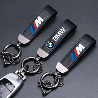 พวงกุญแจรถยนต์ หนังสังกะสี โลหะ ลายโลโก้รถยนต์ อุปกรณ์เสริม สําหรับ BMW 1 2 3 4 5 6 7 Series X1 X2 X3 X4 X5 X6 X7