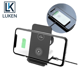 Luken 3 in 1 แท่นชาร์จไร้สาย 40W Qi พับได้ สําหรับ iP 13 12 X 8 App Watch Airp Pro Watch