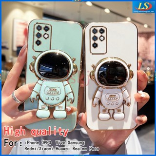 เคส infinix Note 10 เคส infinix Note 10 Pro / 12 G88 / 12 Pro 5G / 12 G96 / Note 12 2023 infinix Smart 6 HD / 5 / 6 เคสโทรศัพท์มือถือ ลายนักบินอวกาศ Nasa พร้อมขาตั้ง สําหรับ YHYC