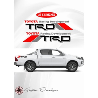 X2 สติกเกอร์ไวนิล พัฒนาการแข่งรถ Toyota Hilux TRD