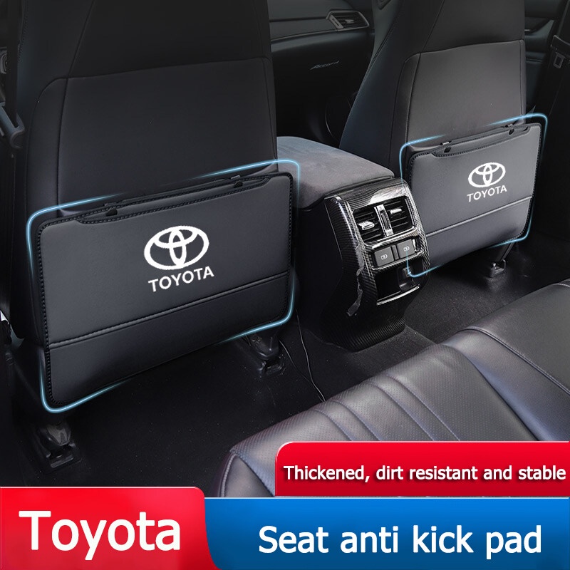 แผ่นกันเปื้อนด้านหลังเบาะรถ แผ่นกันกระแทกเบาะรถยนต์ Toyota Vios Hilux Camry Harrier Innova Rush Yaris Alphard Hiace Fortuner Vellfire Corolla Cross RAV