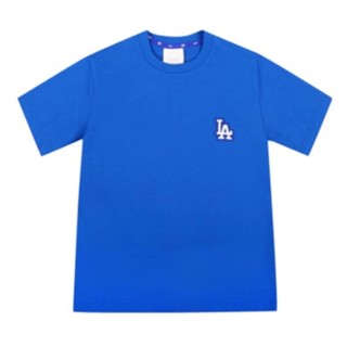 (31TS05031) เสื้อยืดแขนสั้น พิมพ์ลายโลโก้ LA Dodgers สําหรับผู้ชาย และผู้หญิง