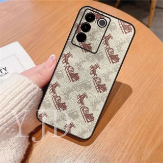 เคสโทรศัพท์มือถือ TPU ขอบนิ่ม กันกระแทก พิมพ์ลายสี สําหรับ Vivo V27 Pro V27e