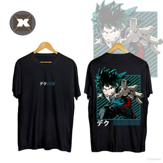 Yt3 เสื้อยืดแขนสั้นลําลอง ทรงหลวม พิมพ์ลายอนิเมะ My Hero Academia Midoriya Izuku พลัสไซซ์ TY3