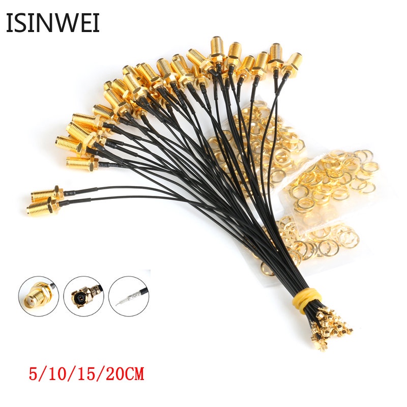 สายเคเบิลเชื่อมต่อเสาอากาศ SMA ตัวเมีย เป็น UFL u.FL IPX IPEX UFL เป็น SMA ตัวเมีย RG1.13 RF RP-SMA-