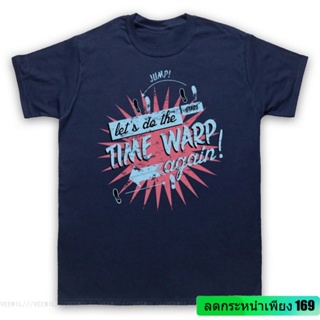 เสื้อยืดแขนสั้นเสื้อยืดผ้าฝ้าย พิมพ์ลาย  THE ROCKY HORROR PICTURE SHOW UNOFFICIAL TIME WARP สําหรับผู้ชาย 24942S-5XL