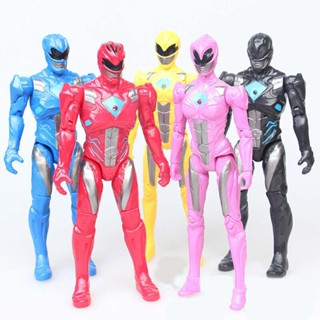 5pcs Power Rangers Superhero Kids Action Figure Display Doll Play Toy 6.7 Gift