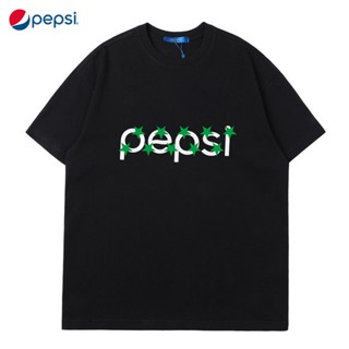 เสื้อยืดแขนสั้น คอกลม ทรงหลวม พิมพ์ลาย pepsi แฟชั่นฤดูร้อน สําหรับผู้ชาย และผู้หญิงS-5XL_03