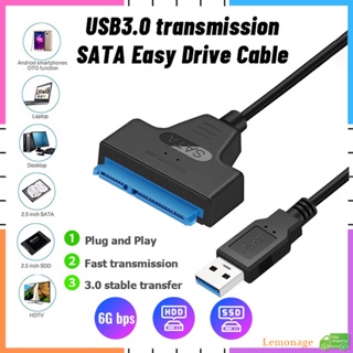 【พร้อมส่ง】อะแดปเตอร์เชื่อมต่อฮาร์ดดิสก์ไดรฟ์ Usb 3.0 เป็น SATA 22 Pin 2.5 นิ้ว 6Gbps HDD SSD