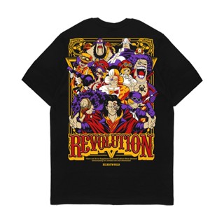 เสื้อยืดแขนสั้นเสื้อยืด พิมพ์ลายอนิเมะ One Piece REVOLUTION CREW KizaruS-5XL