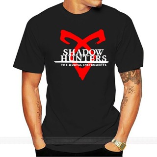 เสื้อยืดลําลอง ผ้าฝ้าย แขนสั้น พิมพ์ลาย Shadow Hunters แฟชั่นคลาสสิก สําหรับผู้ชาย