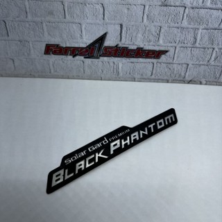 สติกเกอร์ Black phantom ลายนูน พลังงานแสงอาทิตย์ สําหรับตกแต่งสวน