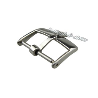 18mm ROLEX pin buckle Silver polished High quality Solid Stainless Steel for strap brand Support Wholesale New watch band