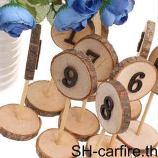 Wedding Table Set 1-10 Wedding Wooden Number Color Table Centerpiece Props Wooden