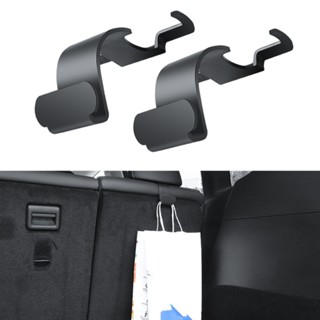 ตะขอพนักพิงศีรษะ ABS ทนทาน ใช้ง่าย สะดวก สําหรับ Tesla Model Y Trunk Seat Hook 2 ชิ้น