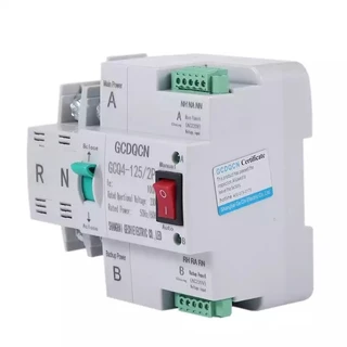 ATS 2P 63A, 100A Dual Power ATS เบรกเกอร์สวิทช์ไฟฟ้า ats Automatic transfer switch switch เวลาในการเปลี่ยนน้อยกว่า 30ms