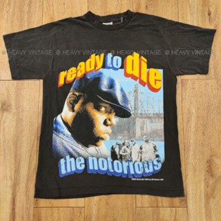 [READY TO DIE]  BIGGIE THE NOTORIOUS เสื้อฟอกเฟดสีสวย งานเหมือนเก่า สกรีนคม