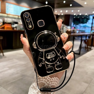 เคสโทรศัพท์มือถือ กันกระแทก ลายนักบินอวกาศ พร้อมสายคล้อง สําหรับ Vivo 1915 1901 1902 1903 1904 1906 1938 1935 1933 1919 1920 1907