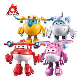 Super Wing หุ่นยนต์แปลงร่าง ซูเปอร์ชาร์จ ดีลักซ์ 6 นิ้ว จากบอท ไปเครื่องบิน พร้อมเสียง และไฟแปลงร่าง หุ่นยนต์ xwx1 ของเล่นสําหรับเด็ก