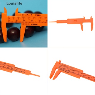 Llph ใหม่ ไม้บรรทัดเวอร์เนียคาลิปเปอร์ เกจวัด พลาสติก ขนาดเล็ก 80 มม. 1 ชิ้น