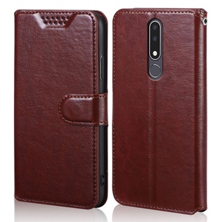 เคสโทรศัพท์หนัง PU ฝาพับ พร้อมช่องใส่บัตร สําหรับ Nokia 3.1 Plus 3 2018 Nokia 3.4 TA-1288