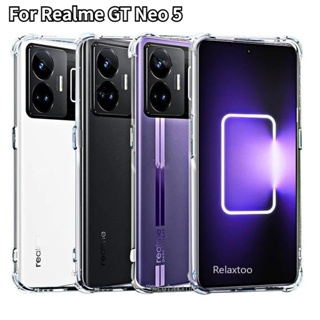 เคสโทรศัพท์ซิลิโคน TPU ใส แบบนิ่ม กันกระแทก ป้องกันกล้อง สําหรับ Realme GT Neo 5 Neo5 GTNeo5 5G RMX3708 RMX3706