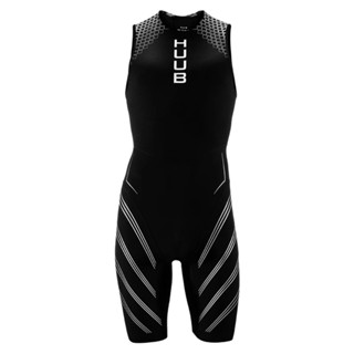 [โปรโมชั่น] Huub Triathlon ชุดจั๊มสูท แขนกุด มีซิปด้านหลัง สําหรับผู้ชาย 2024