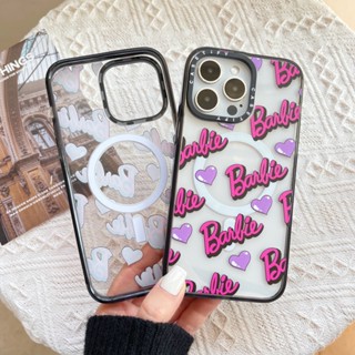 เคสแม่เหล็ก ลายบาร์บี้ สําหรับ iPhone 14 13 12 11 iPhone 14 13 12 11
