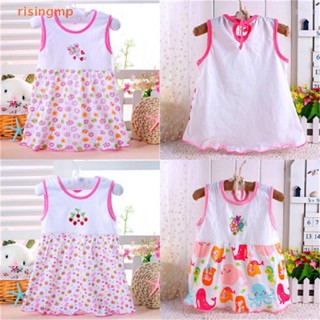 [risingmp] Infant Baby Girl Dress Cotton Regular Sleeveless Dresses Casual Clothing 0-24 M