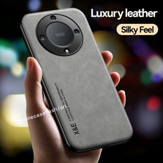  Phone case For honor X9A 5G Luxury Magnetic leather texture Casing Shockproof Back Cover