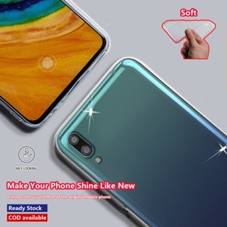 เคสโทรศัพท์มือถือ ยางนิ่ม ใส กันกระแทก สีเหลือง สําหรับ Huawei Y7 Pro 2019 DUB-LX1 LX3 LX2 AL20