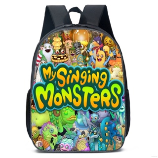 My Singing Monsters กระเป๋าเป้สะพายหลัง ความจุขนาดใหญ่ ระบายอากาศ พิมพ์ลาย แฟชั่นสําหรับผู้หญิง และผู้ชาย