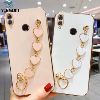 เคสโทรศัพท์มือถือ ซิลิโคน พร้อมสายคล้องข้อมือ จี้หัวใจ สําหรับ Xiaomi Redmi A1 4G 2022 Redmi Note 8 8T 7 5 Pro 5 Plus