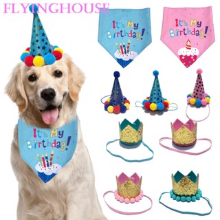 【Fat Fat Cute Dog】สัตว์เลี้ยง/สุนัข Happy Birthday Hat Bib Accessory For Party