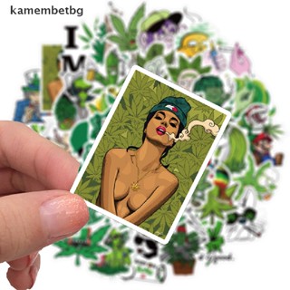 kamembetbg 50Pcs Characters Leaves Graffiti Stickers Luggage Laptop Waterproof Stickers TH