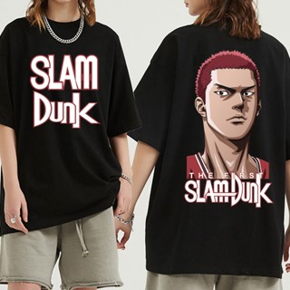 tshirt เสื้อยืดแขนสั้น พิมพ์ลายกราฟฟิคอนิเมะ Slam Dunk เหมาะกับของขวัญ สไตล์ฮาราจูกุ สําหรับผู้ชาย และผู้หญิง(S-5XL)