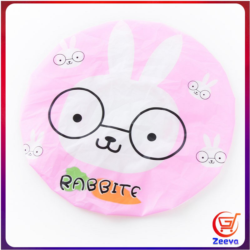 Zeeva หมวกคลุมผมอาบน้ำ กันน้ำ ลายการ์ตูนน่ารัก   Shower Cap Kids