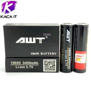 ถ่าน ถ่านชาร์จ สีดำ รุ่น 18650 3.7V 3400 mAh ขายส่ง