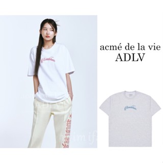 [acme De la vie] ใหม่ เสื้อยืดลําลอง แขนสั้น คอกลม พิมพ์ลายโลโก้ Blackpink LISA 2023