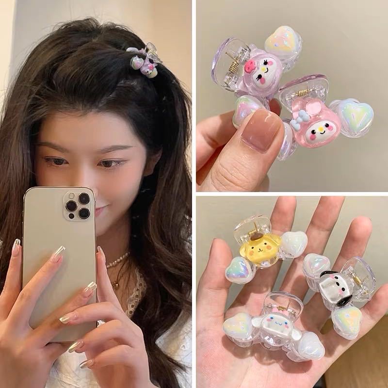 NEW Mini Yugui Dog Resin Hairpin Kids Korean Style Fashion Girls Cartoon Animal Hair Clip Claw