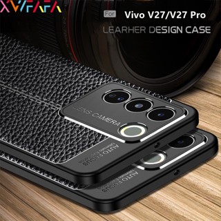 เคสโทรศัพท์หนัง PU ซิลิโคนนิ่ม กันกระแทก เต็มเครื่อง หรูหรา สําหรับ Vivo V27 V27E V27Pro V23 V23e X90 X80 X70 X60 X50 Pro + Y10 Y20 Y21 Y33S Y21e Y20A S16 S16e