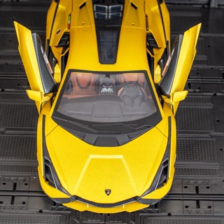 [บรรจุกล่อง] โมเดลรถยนต์ Lamborghini sian ขนาดใหญ่ 1/18 สําหรับตกแต่งรถยนต์