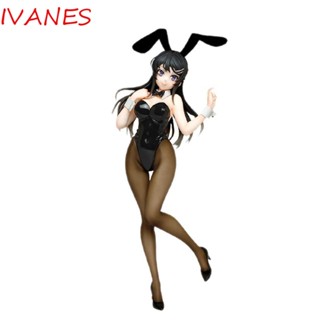 Ivanes Japan Sakurajima Mai โมเดลตุ๊กตากระต่าย Pvc ขนาด 20 ซม. ของเล่นสําหรับเด็กผู้หญิง