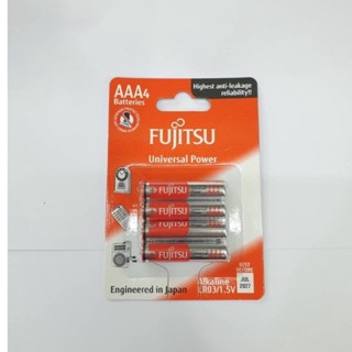 ถ่าน ถ่าน Fujitsu alkaline ขนาด AAA 4ก้อน ของแท้