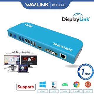 Wavlink ฮับ USB พร้อมจอแสดงผล รองรับ 2 จอแสดงผล 2K 1080P HDMI สําหรับแล็ปท็อป เดสก์ท็อป และโทรศัพท์ Andriod